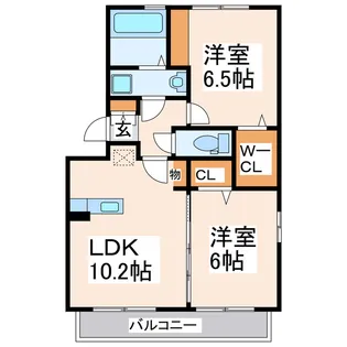 さくらそう 世安一号館【3階】の間取り