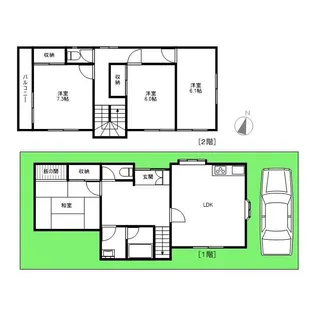 埼玉県さいたま市見沼区大字御蔵【一戸建】の間取り