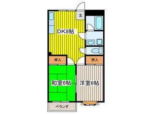 ホワイトアイランド【3階】の間取り