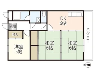 谷川マンション【2階】の間取り