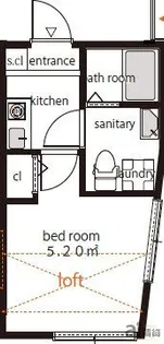 東京都東村山市野口町1【アパート】の間取り