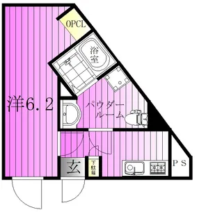 オークノワール綾瀬【1階】の間取り