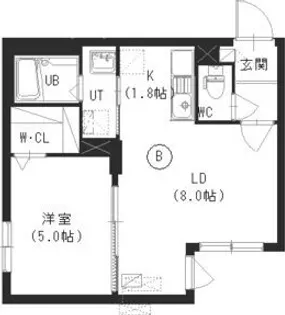 エクセレントハウス菊水【3階】の間取り