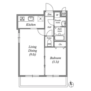 東京都足立区六町4【マンション】の間取り