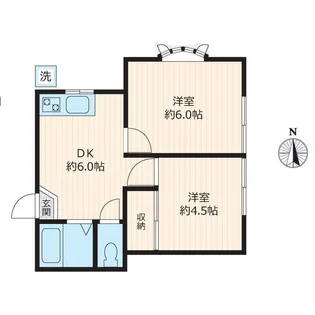 ベルプラザ尾山台【2階】の間取り