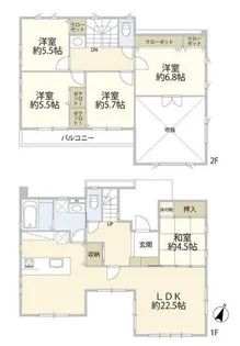 東京都練馬区小竹町1【一戸建】の間取り