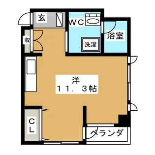 サンフラット【4階】の間取り