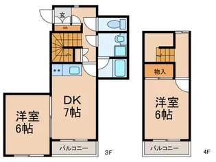 Lis Blanc de 高島平の間取り