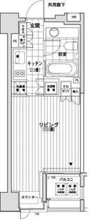 カスタリア銀座【7階】の間取り