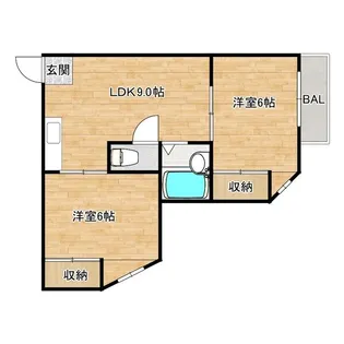 第2タナックマンション【3階】の間取り