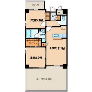 サウスフォー【2階】の間取り