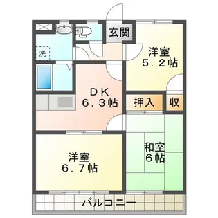 TRUE PINE【1階】の間取り