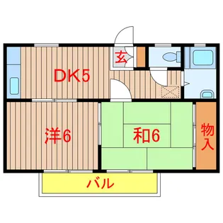 フェリシティハイツA・B棟【2階】の間取り