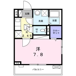アンソレイエ町屋【1階】の間取り