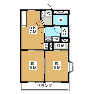 ディア柴田ガーデン【2階】の間取り