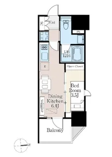 ザ・ライオンズフォーシア町屋【4階】の間取り