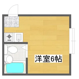 万代住之江コーポ【1階】の間取り