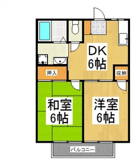 クリーンハイツマスダ【1階】の間取り