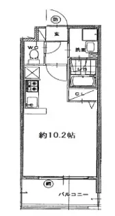 エスフォート八王子南【10階】の間取り