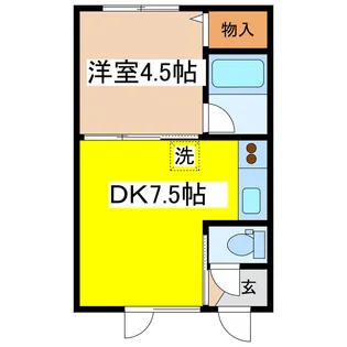 ドミールTK【2階】の間取り