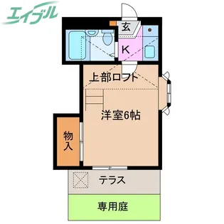 北浜町アパート【1階】の間取り