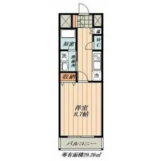 Castle Hills 柳ヶ瀬(キャッスルヒルズヤナガセ)【8階】の間取り