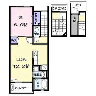 サン・パラストF III【3階】の間取り