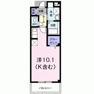 フレアビタシオンA【2階】の間取り