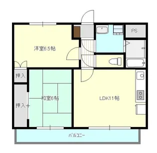 マンション曽根本-II【1階】の間取り