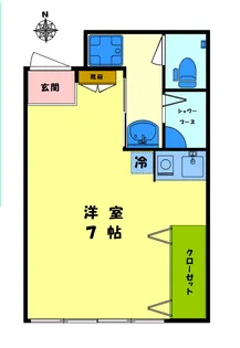 NUコーポ【2階】の間取り