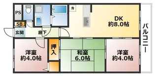 日宝アドニス塩屋【3階】の間取り