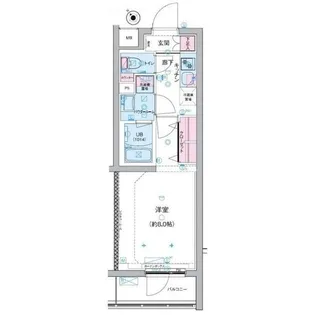 GENOVIA三軒茶屋 green veil【4階】の間取り