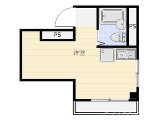 三原ハイツ【3階】の間取り