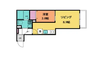メリディアン泉パークタウン高森【3階】の間取り