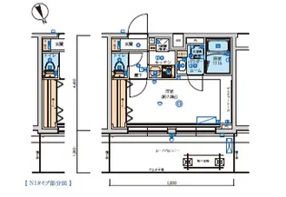 リヴシティ立川ミッド【5階】の間取り