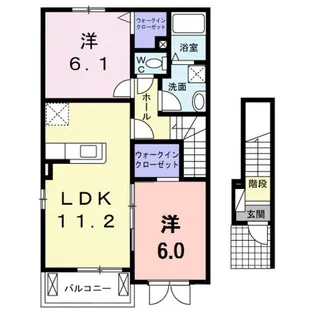 モンテブリスク【2階】の間取り