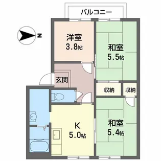 タモサーチC【2階】の間取り