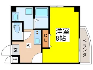 STパレス大阪福島【7階】の間取り