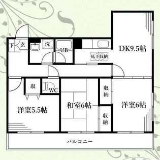 ブルーメンハイツ【3階】の間取り