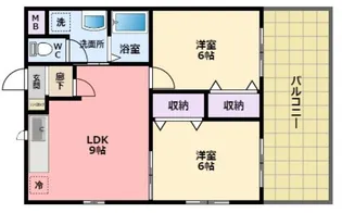 エスクィーナ西宮【3階】の間取り