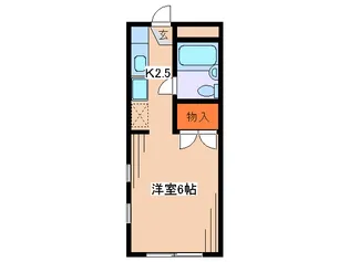 三田フラット【1階】の間取り