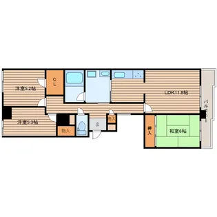 ロイヤルヒルズ台原I【1階】の間取り