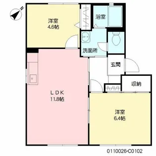 フォーレスKEI C棟【1階】の間取り