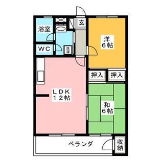 メゾン白梅【1階】の間取り