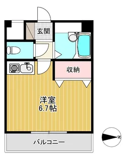 ポポハイツ【2階】の間取り