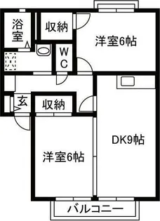 サンシティA【2階】の間取り