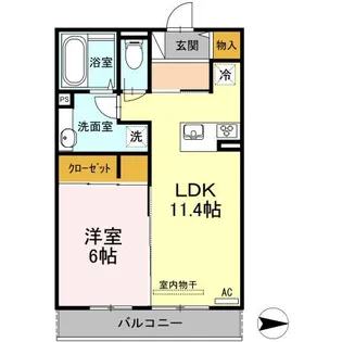 セジュールAsami302【3階】の間取り