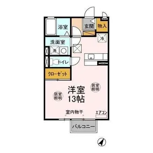 アン オアシス【1階】の間取り