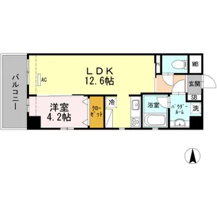 D.CoRTILE【5階】の間取り