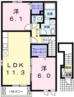 エテルノブライト【2階】の間取り